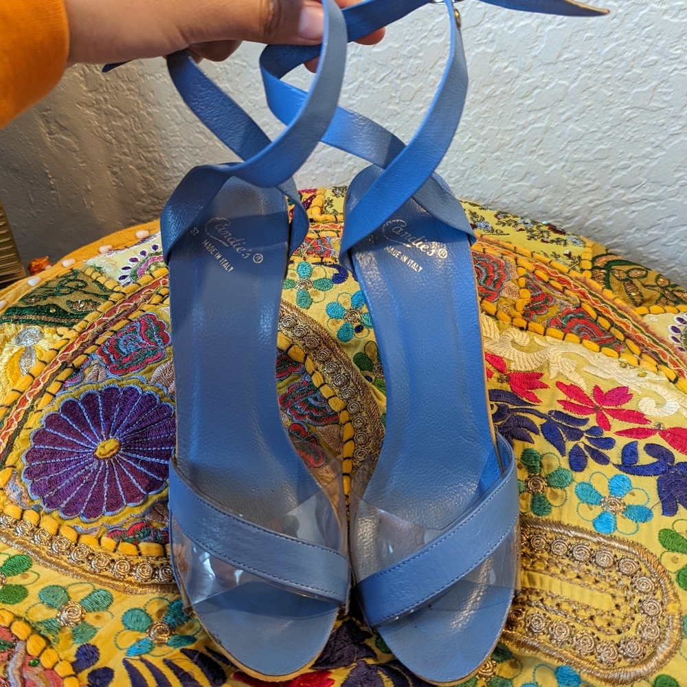 Vintage Y2K Candie's made in Italy strappy heels
